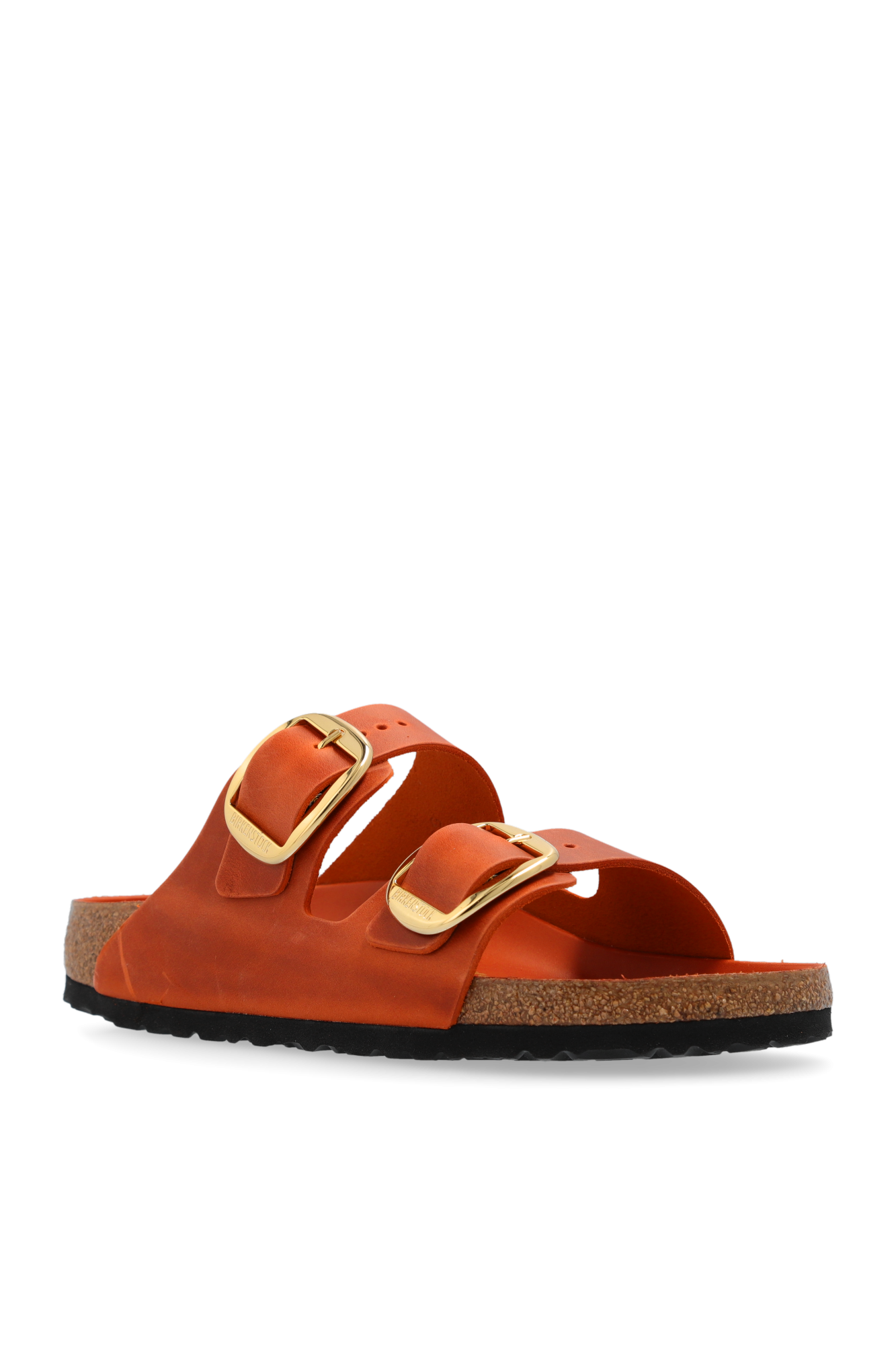 【MODERNIF】Biston Buckle Slippers Birkenstock buckle-detail round-toe Slippers | Neutrals